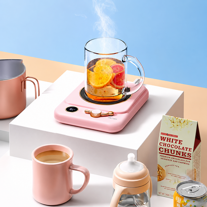 Digital Display Desktop Mug Warmer Pad