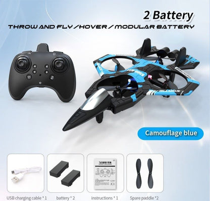 SkyBuzz Blue Flyer - Dual Motor Remote Control Toy